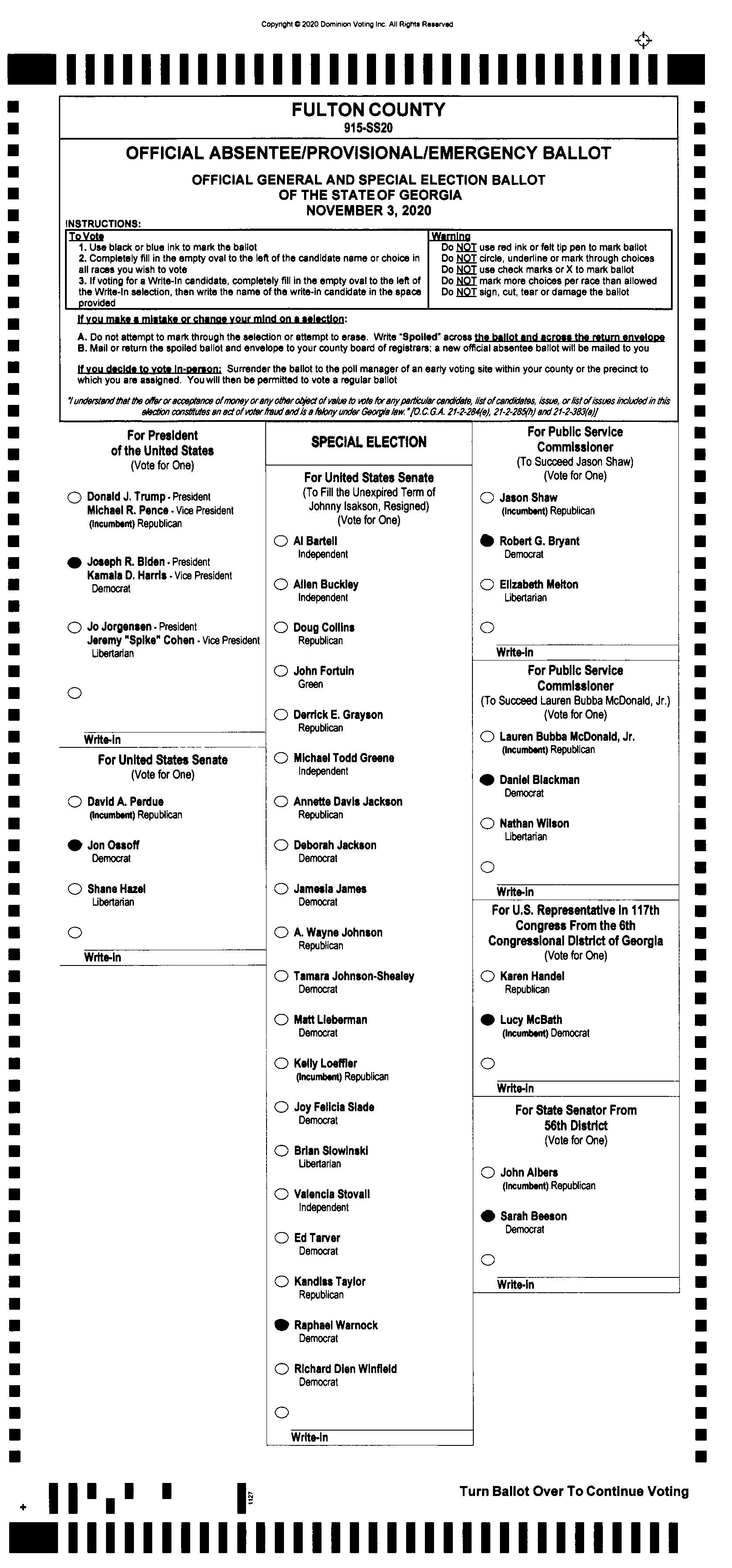 Doubled Ballot